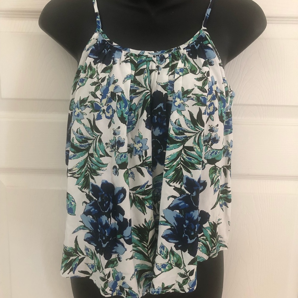 TUCKER TATE brand new FLORAL TANK SZ Kids L 10-12